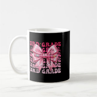 First Day 3rd Grade Girls Coquette Bow School Coffee Mug