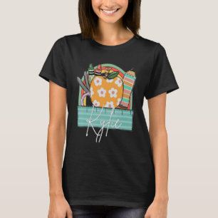 First Day Back To School Personalised Girl Name Ky T-Shirt