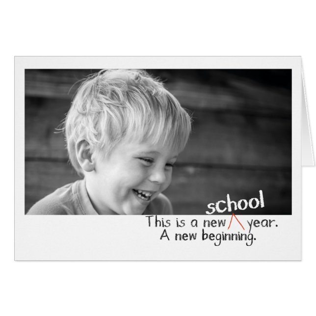 First day back to school photo cards (Front Horizontal)