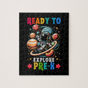First day Kids Welcome back to School Astronaut Jigsaw Puzzle