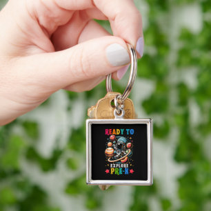 First day Kids Welcome back to School Astronaut  Key Ring