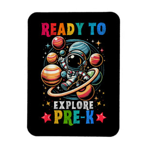 First day Kids Welcome back to School Astronaut Magnet