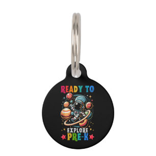 First day Kids Welcome back to School Astronaut Pet Tag