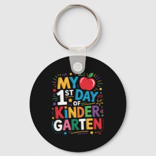 First Day Kindergarten Key Ring