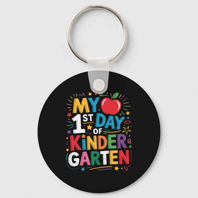 First Day Kindergarten Key Ring (Front)