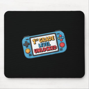 First Day Of 1st Grade Level Unlocked Gaming Boy F Mouse Mat