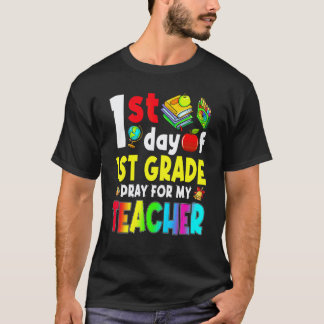 First Day Of 1st Grade Teacher Back To School Boys T-Shirt