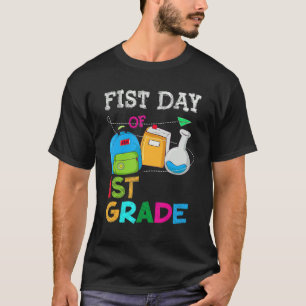 First Day Of 1st Grade Teacher  Back To Shool T-Shirt