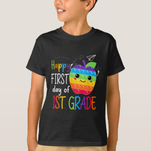 First day of 1st Grade Teacher Girls Boys Back To T-Shirt