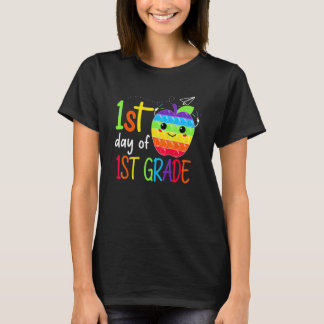 First Day Of 1st Grade Teacher Girls Boys Back To  T-Shirt