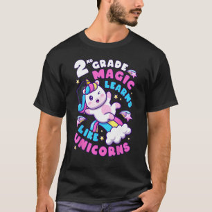 First Day of 2nd Grade, Back To School, Girl, Unic T-Shirt