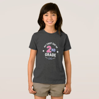 First Day of 2nd Grade Tri-Blend Shirt