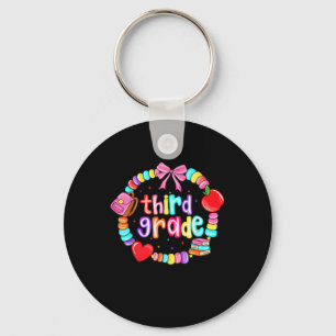 First Day Of 3rd Grade Friendship Bracelet Back To Key Ring