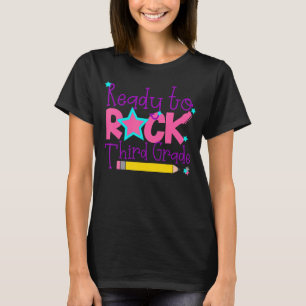 First Day Of 3rd Grade Ready To Rock Third Grade G T-Shirt