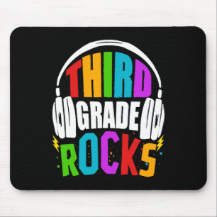 First Day Of 3rd Grade Rocks Back To School Teache Mouse Mat