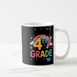 First Day Of 4th Grade Back To School Teacher Girl Coffee Mug