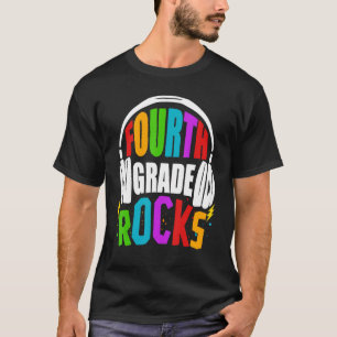 First Day Of 4th Grade Rocks Back To School Teache T-Shirt