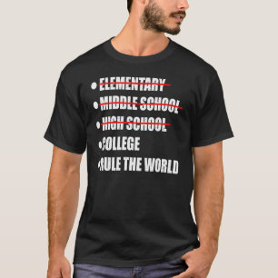 First Day Of College Checklist T-Shirt