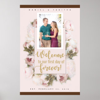 First Day of Forever wedding poster