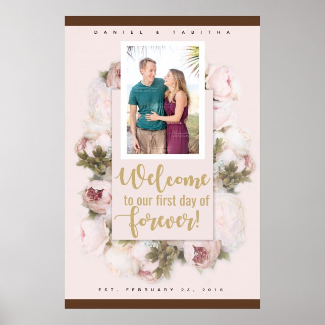 First Day of Forever wedding poster (Front)
