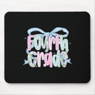 First Day Of Fourth Grade Floral Bundle For Teache Mouse Mat