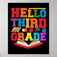 First Day Of Hello Third Grade Teacher