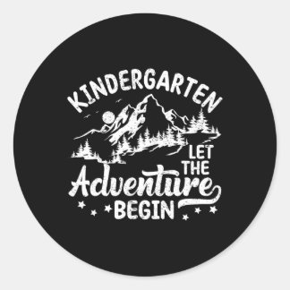 First Day Of Kindergarten 1st Day Of School Kids T Classic Round Sticker