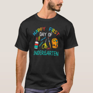 First Day Of Kindergarten Back To Boys Girls Teach T-Shirt