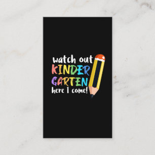 First Day of Kindergarten Kids Education Children Business Card