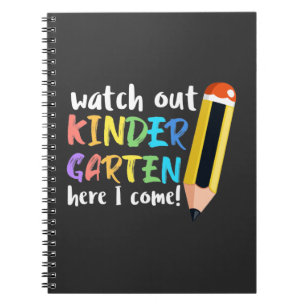 First Day of Kindergarten Kids Education Children Notebook