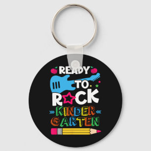 First Day Of Kindergarten Ready To Rock Kindergart Key Ring