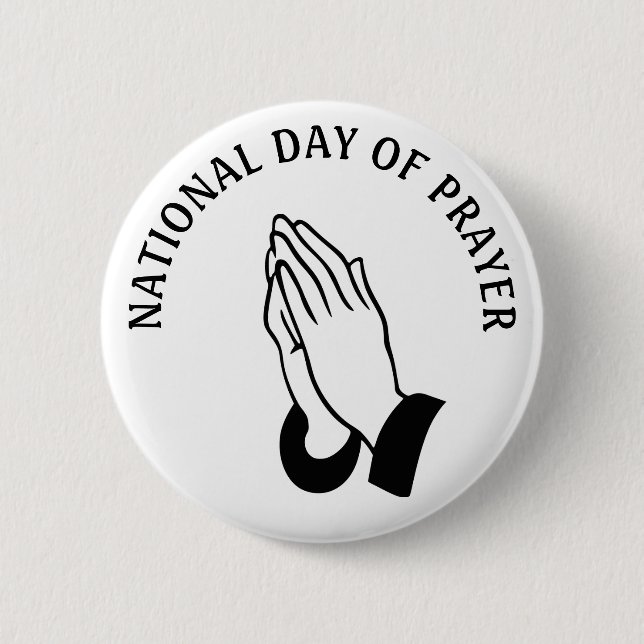 First Day of Prayer Religious Holiday Button (Front)
