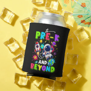 First Day of Pre-K Astronaut Space Back to School Can Cooler