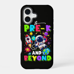 First Day of Pre-K Astronaut Space Back to School iPhone 16 Case
