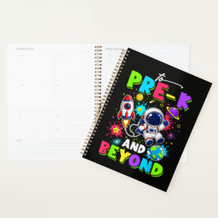 First Day of Pre-K Astronaut Space Back to School Planner