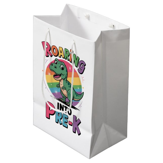 First Day of Pre-K Back to School  Medium Gift Bag (Front Angled)