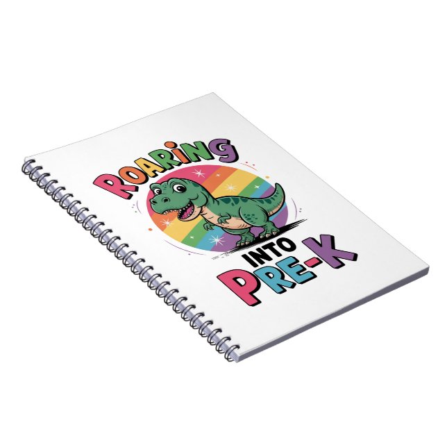 First Day of Pre-K Back to School  Notebook (Right Side)
