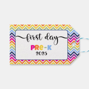 first day of pre-k photo prop sign gift tags