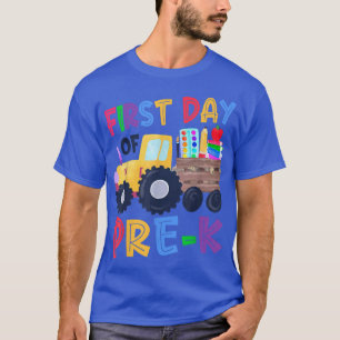 First Day Of PreK Funny School Truck T-Shirt