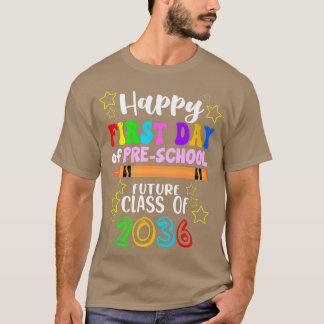 First Day of Preschool Back to School PreK Here I  T-Shirt