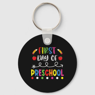 First Day Of Preschool Byck To School Teacher Stud Key Ring