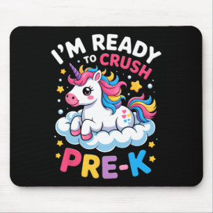 First Day Of Preschool I'm Ready To Crush Pre-k Un Mouse Mat