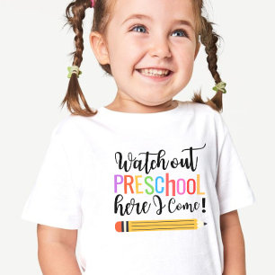 First Day of Preschool Shirt Girl, Back to School 