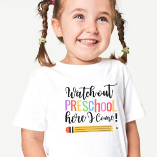 First Day of Preschool Shirt Girl, Back to School 