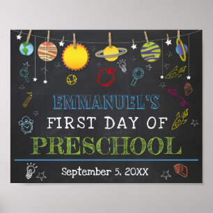 First Day of School ANY GRADE Chalkboard Sign