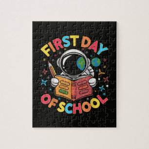 First Day of School Astronaut Space Back to School Jigsaw Puzzle