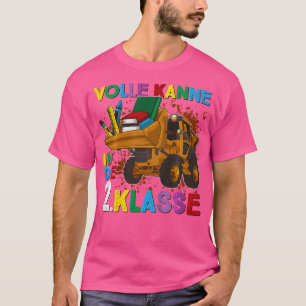 First Day Of School Boys' Excavator Volle Kanne 2N T-Shirt