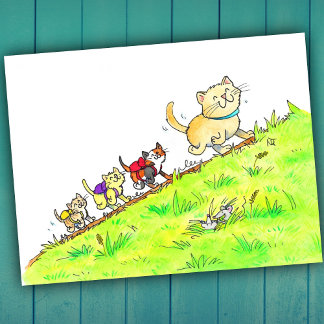 First Day of School Cats  Postcard