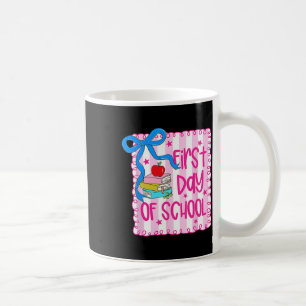 First Day Of School Coquette Girly Pencil Back To  Coffee Mug