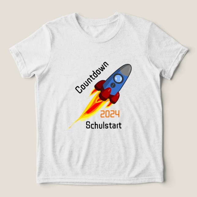 First Day of School - Countdown to School 2025 - R Tri-Blend Shirt (Design Front)